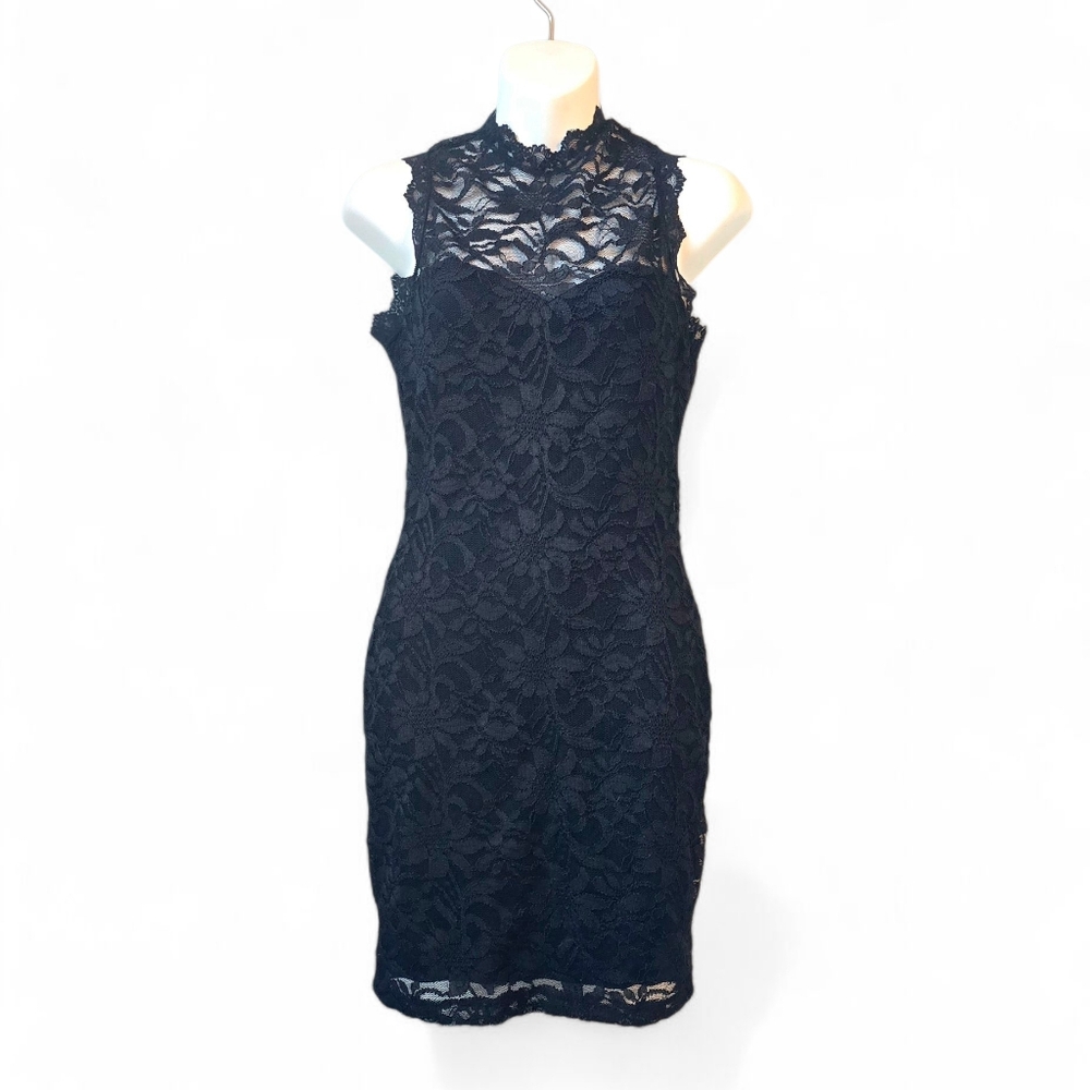 Love Culture Midnight Lace Mini Dress